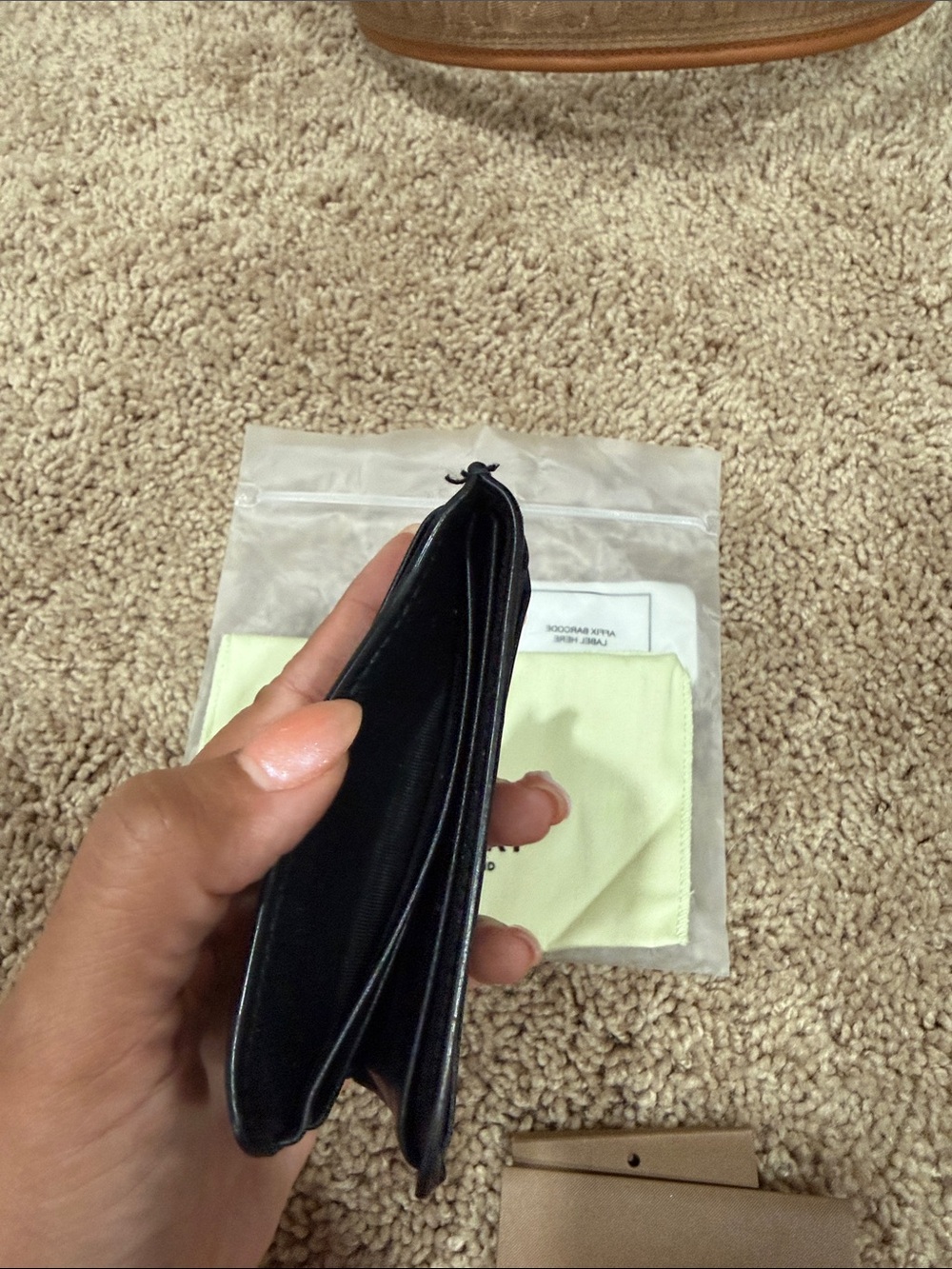 Burberry Black & White TB Monogram Card Case - Picture 6 of 8